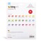 KINGART® Felt Tip Pens, Medium Point, Set 24 Unique Bright Colors